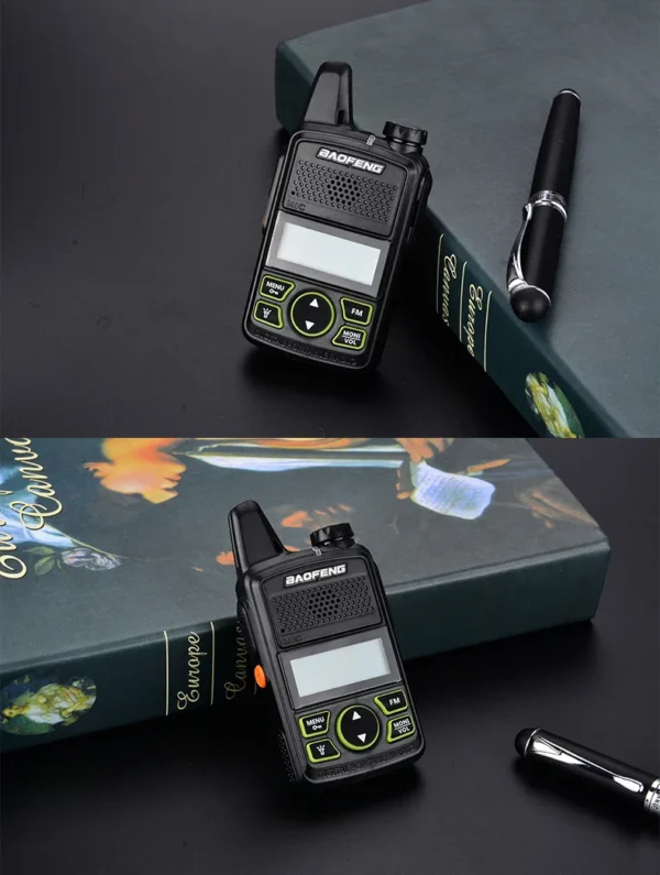 2Pcs/Set Original Baofeng BF-T1 Mini Walkie Talkie Fashion Handheld Two-way FM Radio Office Mall Radios Transceiver - Image 2