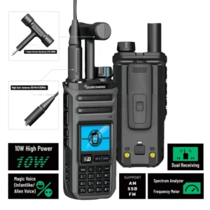 Original Quansheng TK11(5) Taiko kong 10w two way radio VHF&UHF Dual Receiving AM FM Ham dual band radio Magic Voice intercom