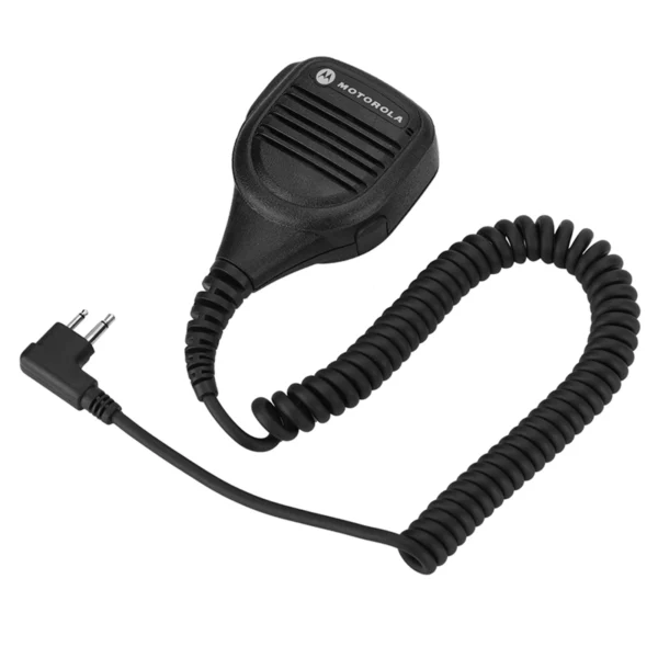 3.5mm Headphone Jack Speaker Microphone Walkie Talkie Radio Handheld Microphone with Steel Belt Clip - Image 2