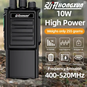Hongxun Walkie-talkie HP685 Portable 10W C-type Charging Port Voice Transmission Device for Outdoor Hunting