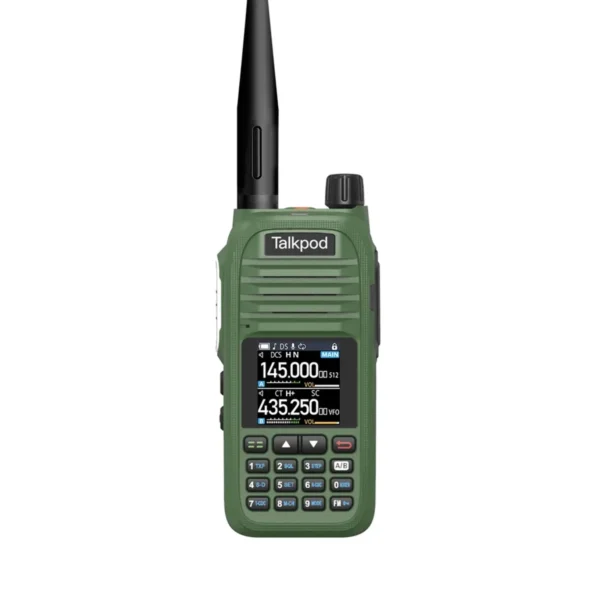 Talkpod® A36SE U HF/VHF Multi-Band Portable Transceiver Green - Image 2