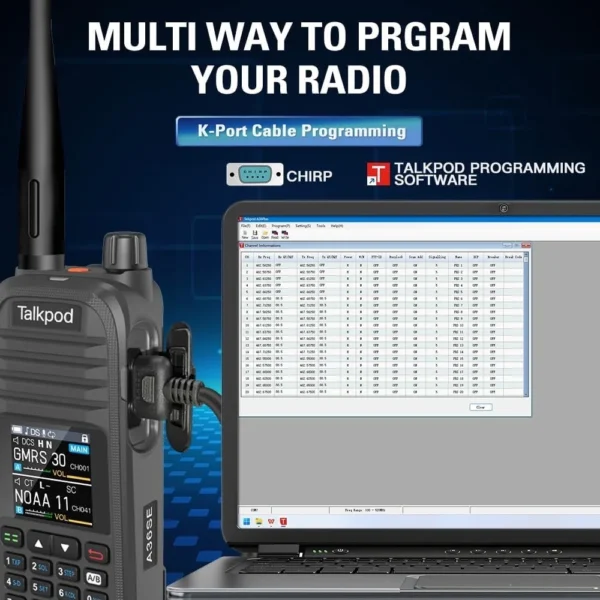 Talkpod A36SE UHF/VHF/FM/Airband Amateur Radio Multi-Band Portable Transceiver Long Range HAM Walkie Talkie - Image 5